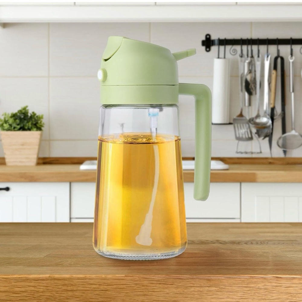 Dual-Use Oil Sprayer with Sprayer - Green